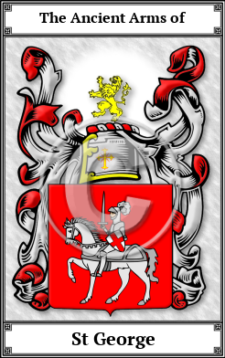 St George Family Crest Download (JPG)  Book Plated - 150 DPI